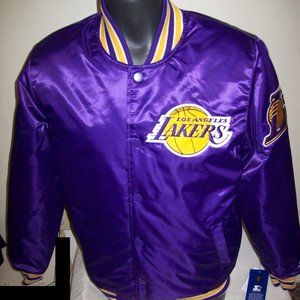LOS ANGELES LAKERS Starter Snap Down Jacket PURPLE (polyfilled) XL 2X
